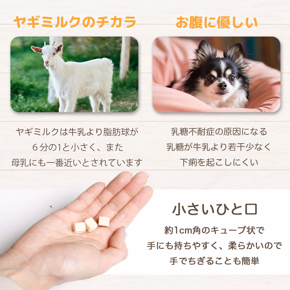 わんのはな やぎみるくcube