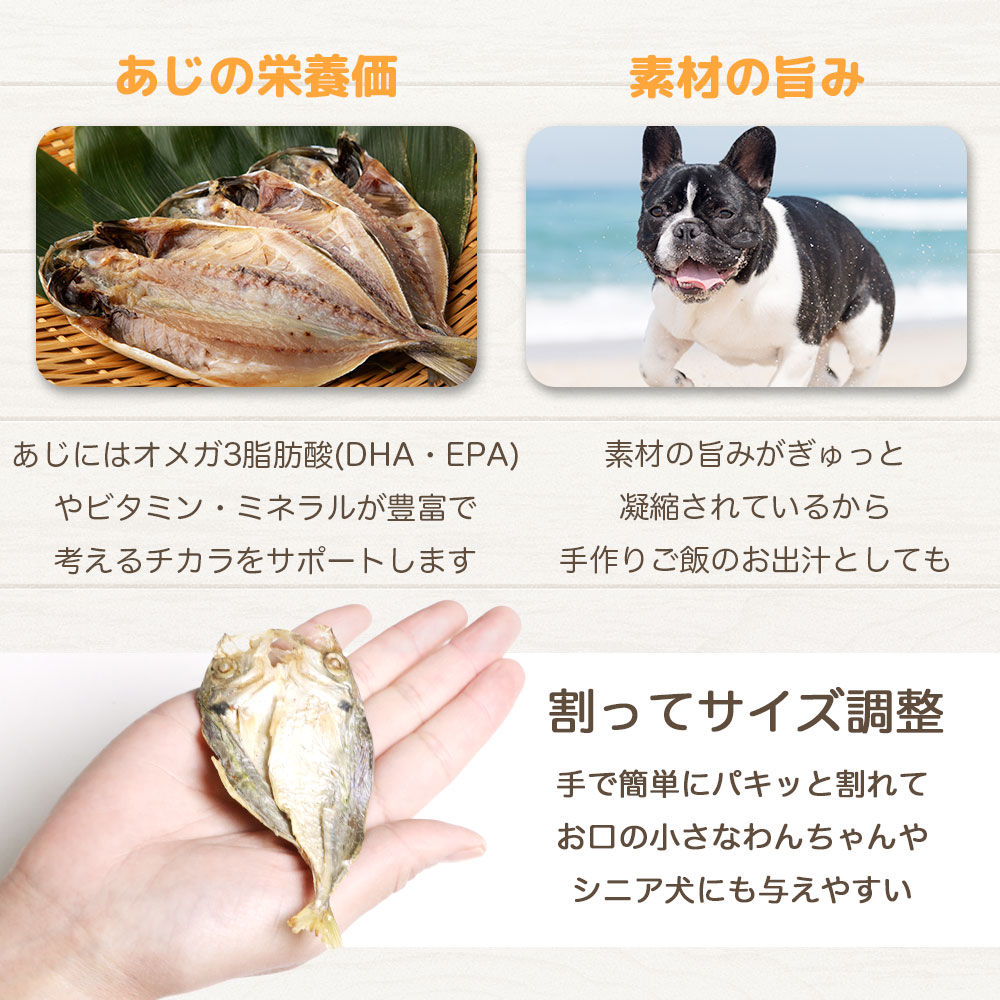 わんのはな あじの開き